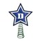 The Memory Company 10" Lighted Blue and White Star NCAA Duke Blue Devils Christmas Tree Topper